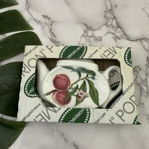 Portmeirion Teapot Shaped Tea Spoon Rest New Grimwoods Royal Fruit Floral